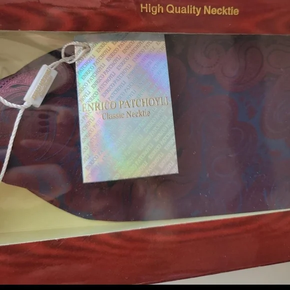 Enrico Patchoyli 100% Silk Tie - Picture 6 of 8